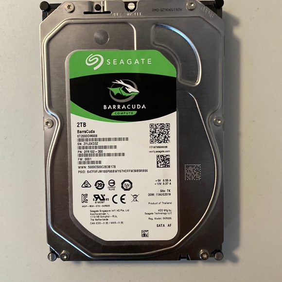 Seagate Barracuda 2tb 2tb Ps4 Hard Drive Internal Seagate